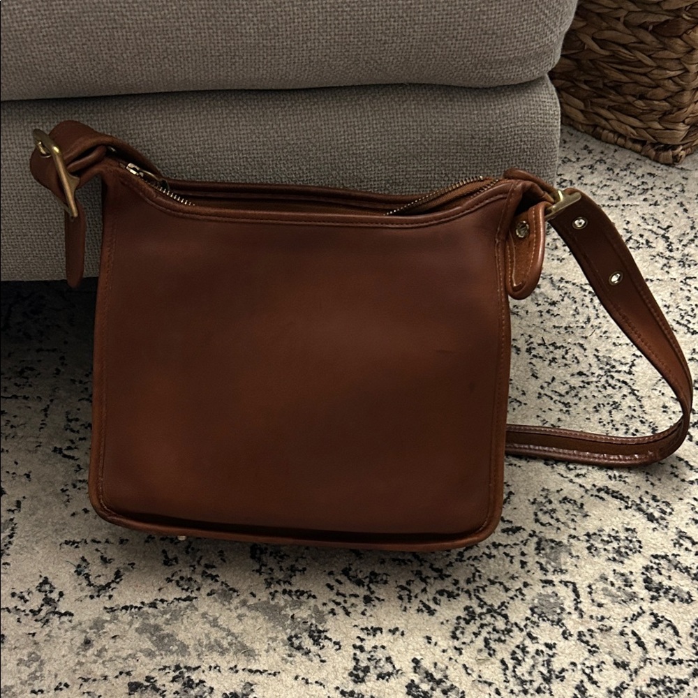 Coach 9966 Brown Leather Crossbody Bag